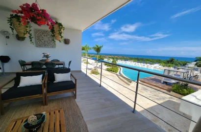 Ocean View Condo for Sale in Spirit of Terrenas with Covered Terrace, Private Jacuzzi & CONFOTUR